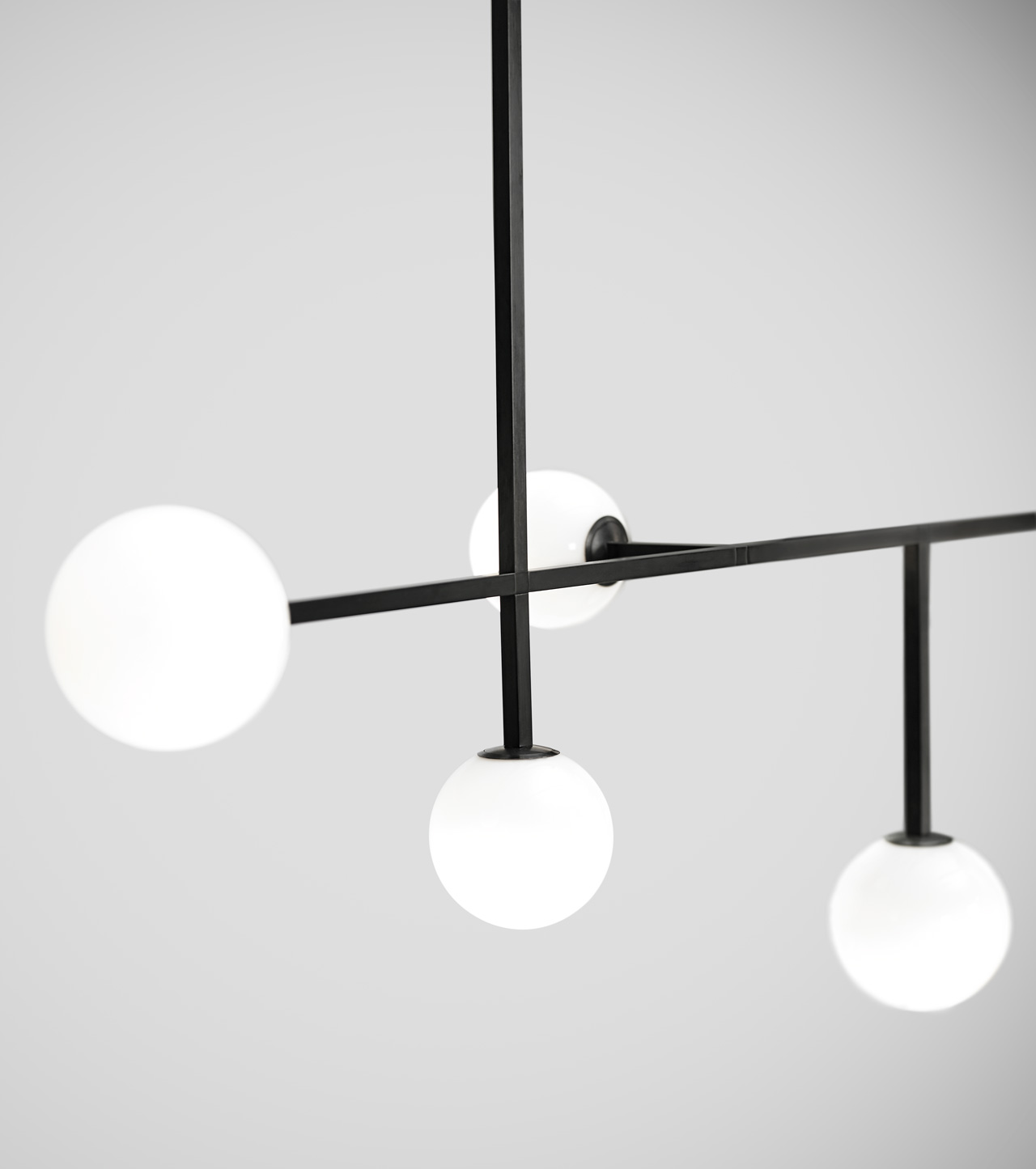 AX 7 3 AX 7 Black Brass & Opal glass